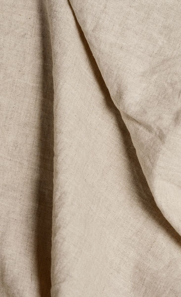 Tekstur kain linen oat untuk Kain Penutup Menyusui Linen Serenity